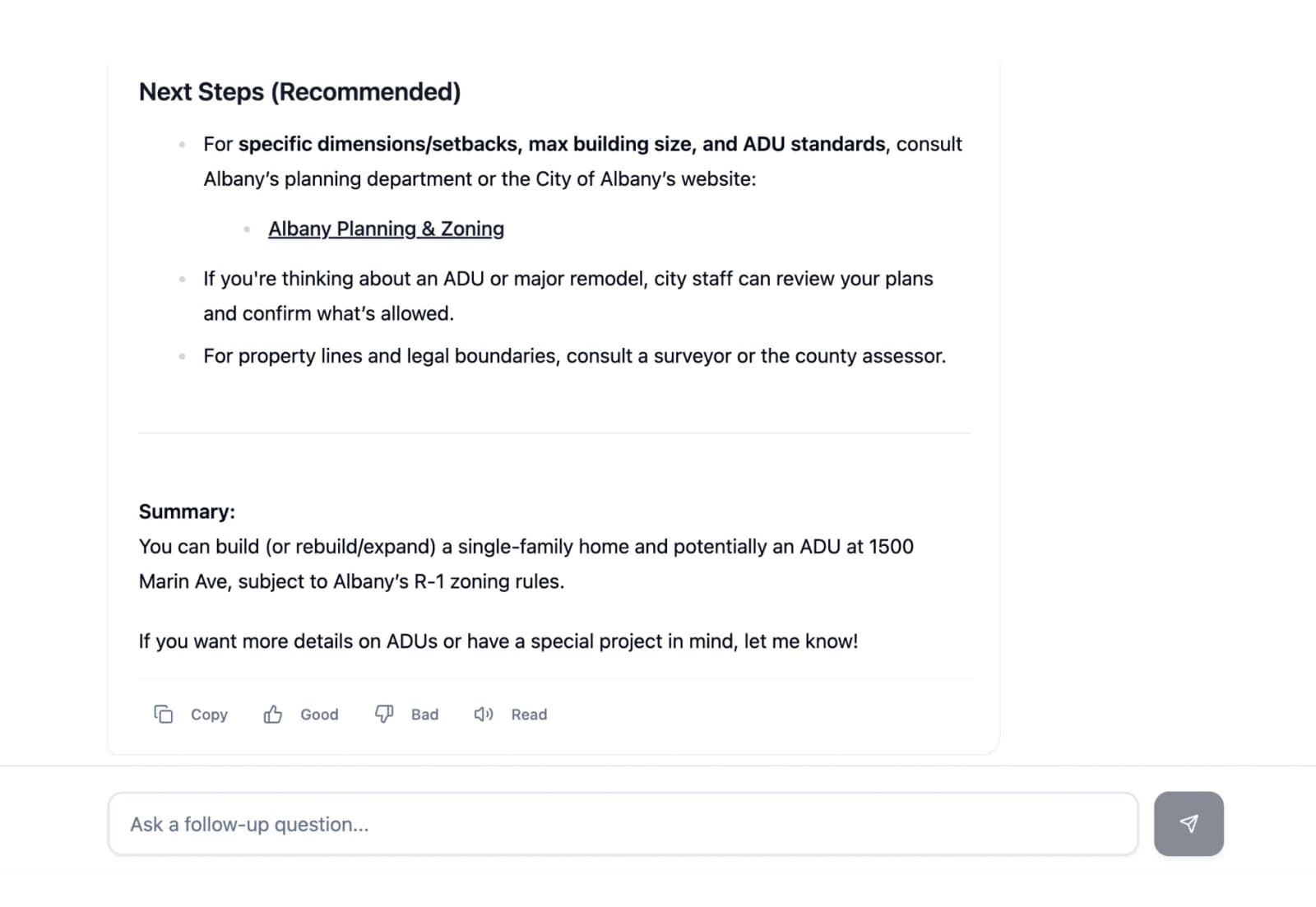 PROPERTY ANALYSIS screenshot